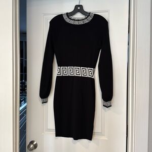 Black and white mini dress used